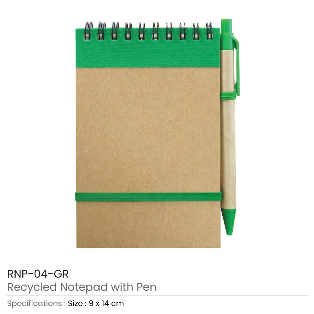 Recycled Notepads with Pen 3