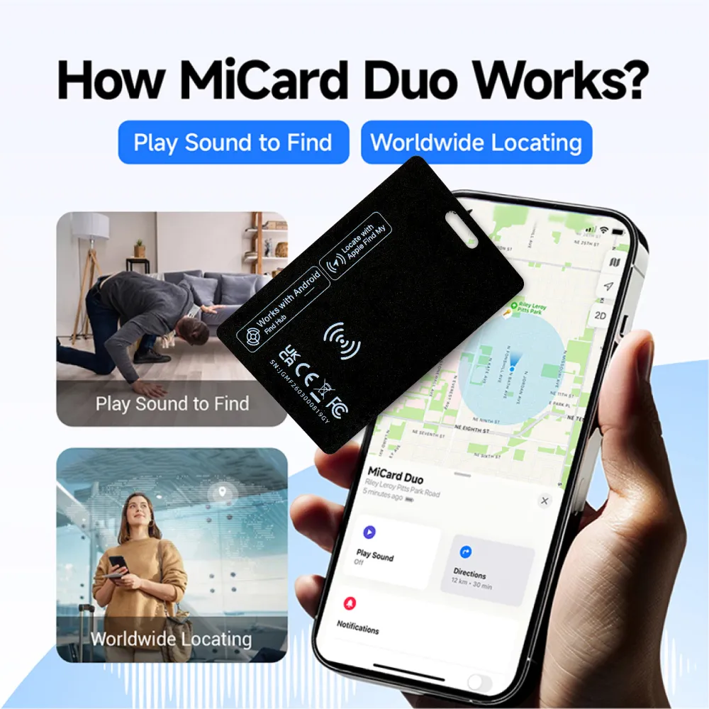 GPS Tracker, Air Tags, Anti-Loss & Wireless Rechargeable 10