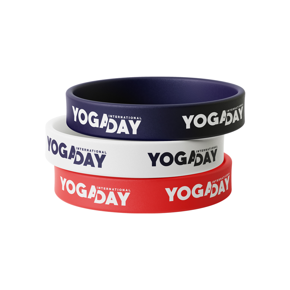 Silicone Wristbands – Yoga Day Personalized