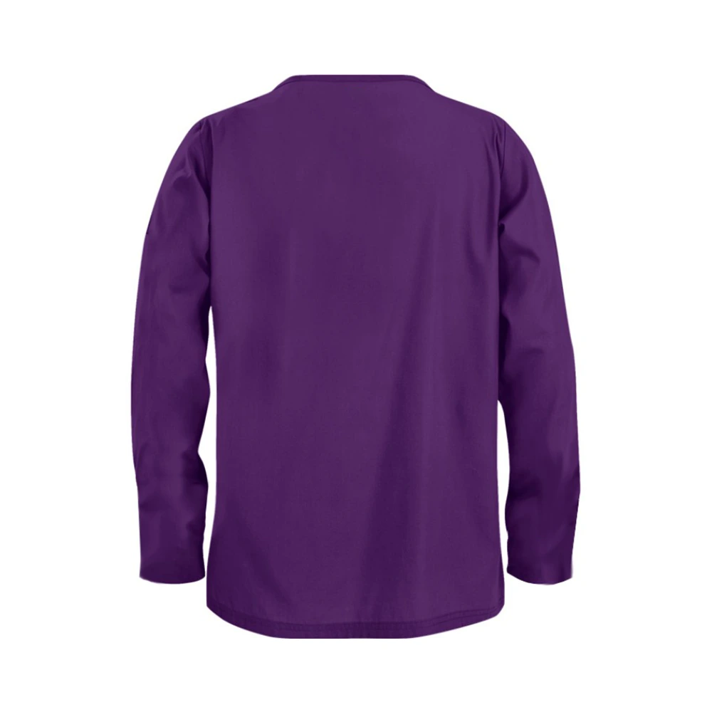 Full Sleeve Unisex Medical Scrub Suit – Purple 4
