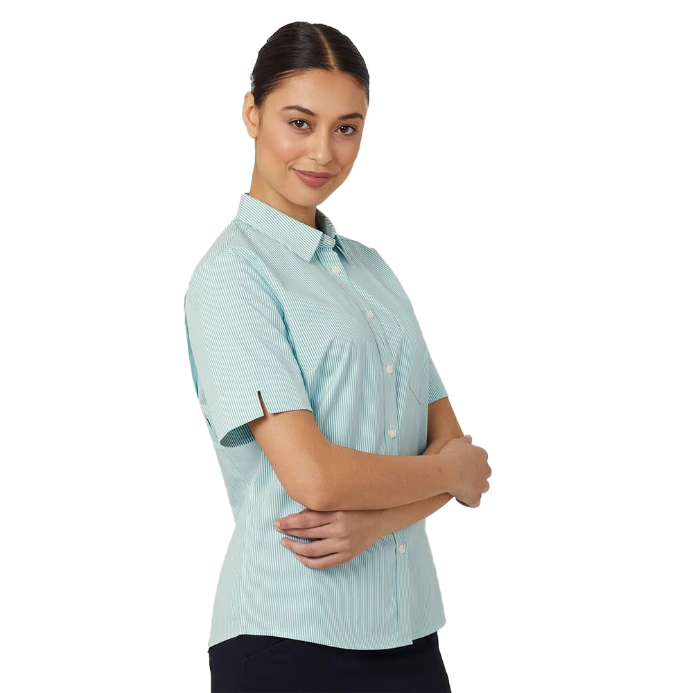 Women's Short Sleeve Shirt - Mint White 4