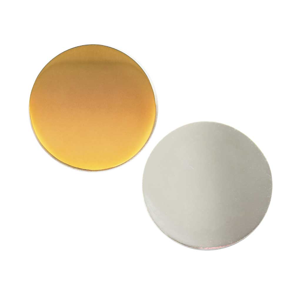 Round Shape Flat Gold Badges 1