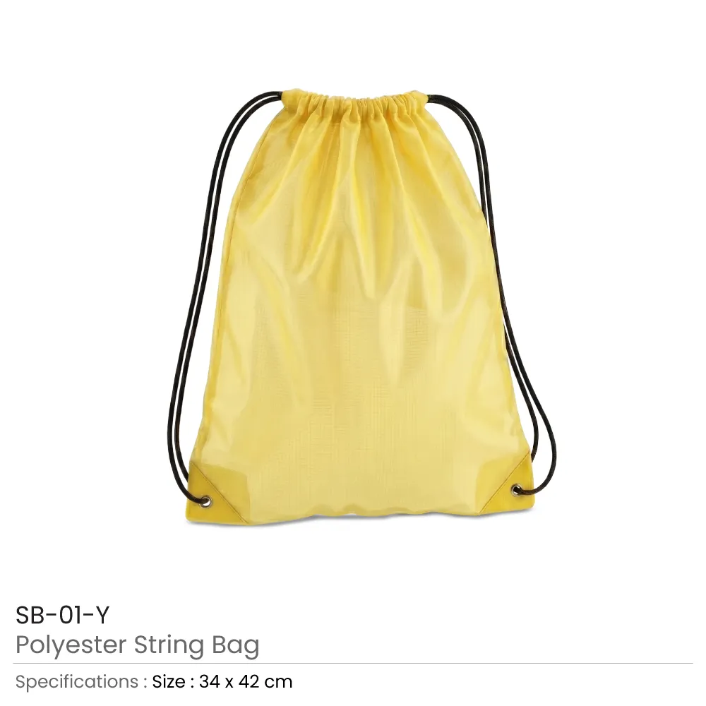 Promotional Drawstring Bags in High-Quality Thin Polyester Material 4