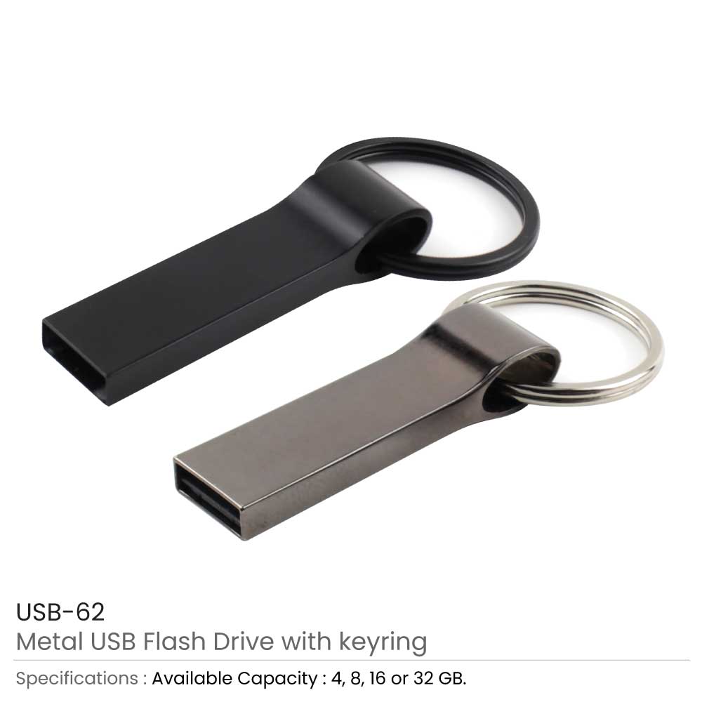 Metal USB Flash Drive with Key Ring 4