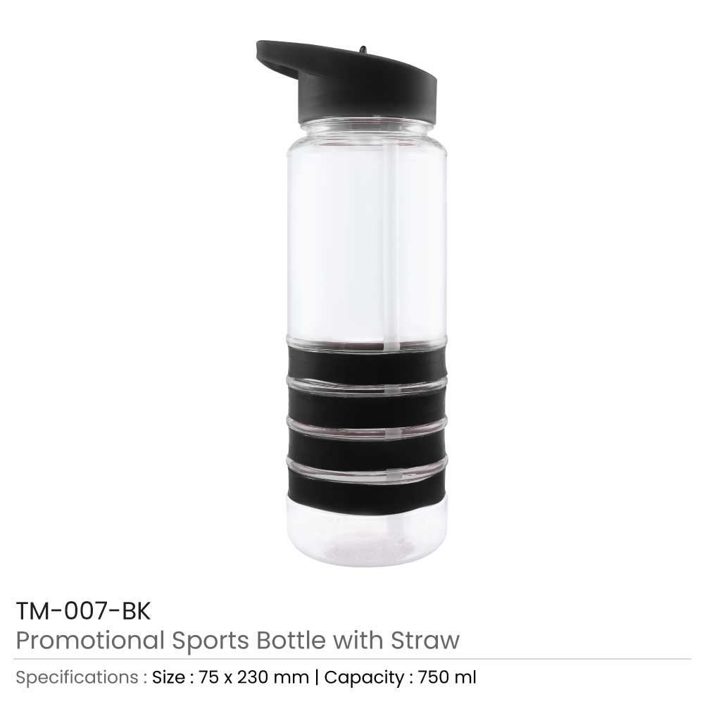 Sports Water Bottle with Straw 2
