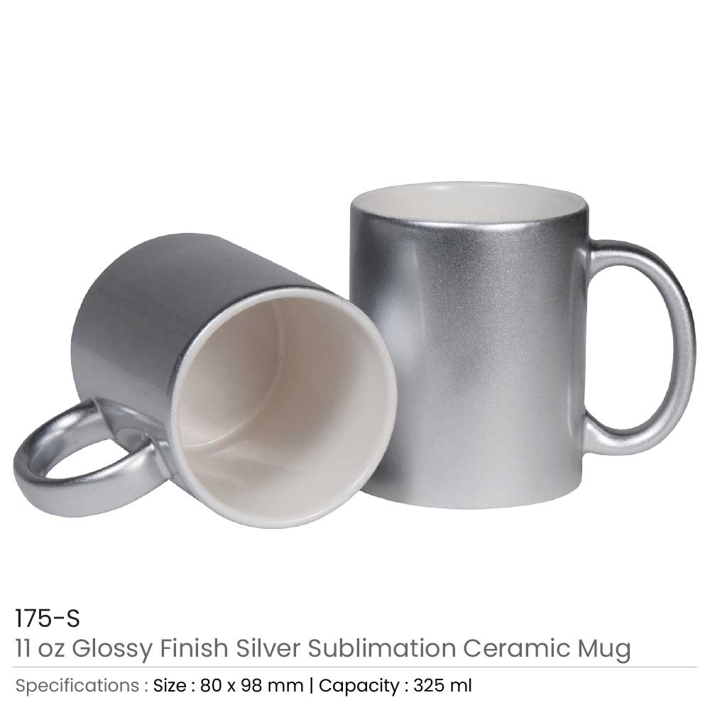 Sublimation Mugs in Silver Color 3