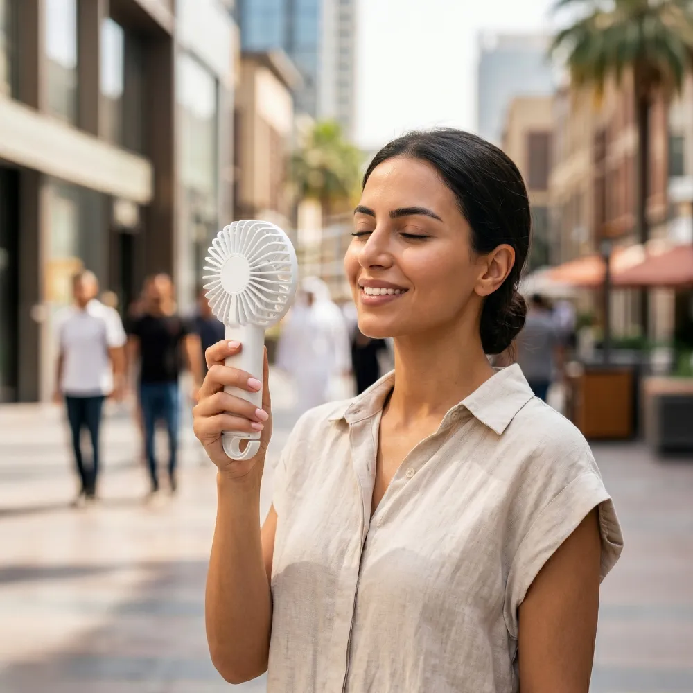 Portable Rechargeable Mini Fan, Compact, Lightweight, Portable, Type C 7