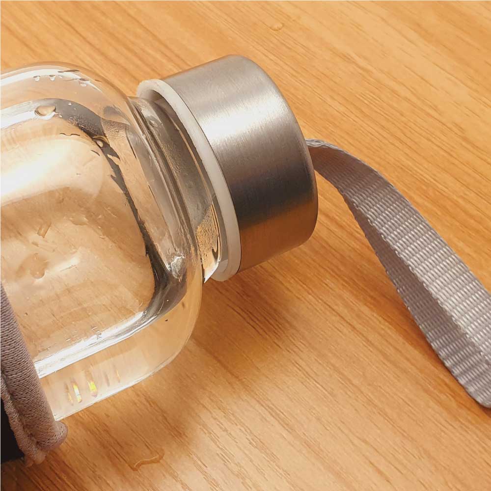 Glass Water Bottle with Sleeve 8