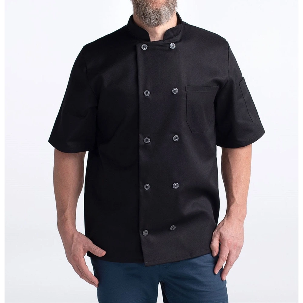 Black Chef Coat (Half Sleeves) 1
