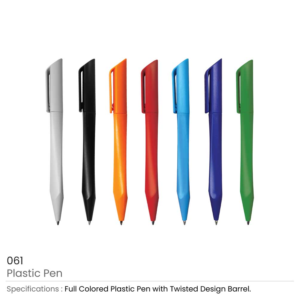 Plastic Pens Twisted Design 10