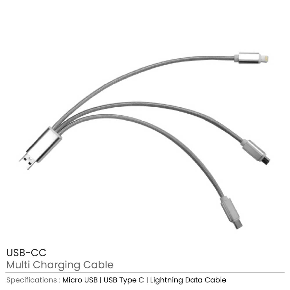 Multi Charging Cable (Nylon Braided) 2