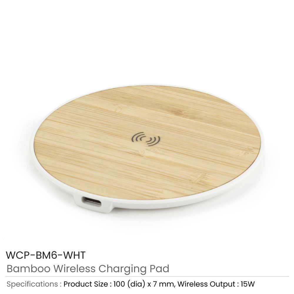 Bamboo Wireless Fast Charging Pads 15W Output  2