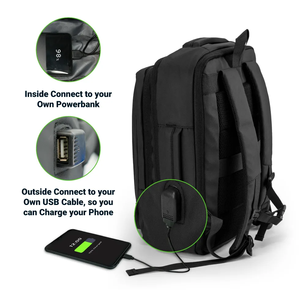 Multipurpose Expandable Travel Backpacks with USB Port 9