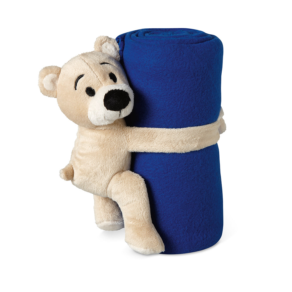 Children's Fleece Blanket with Teddy Bear Toy 7