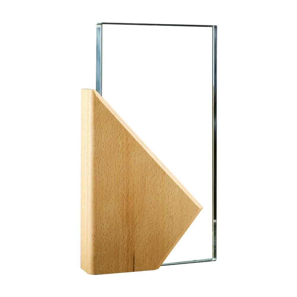 Rectangle Wooden Crystal Awards in Hardboard Box 5