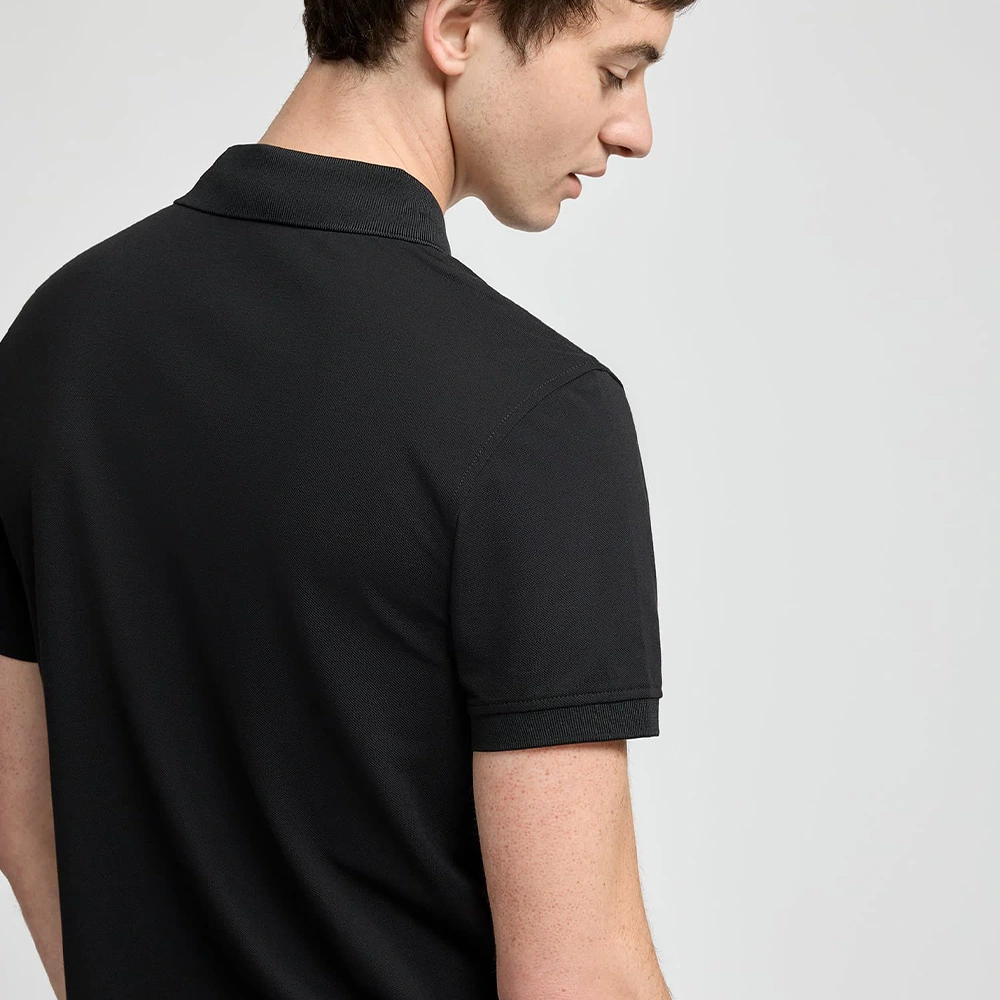 Men’s Solid Polo T-Shirt Black 7