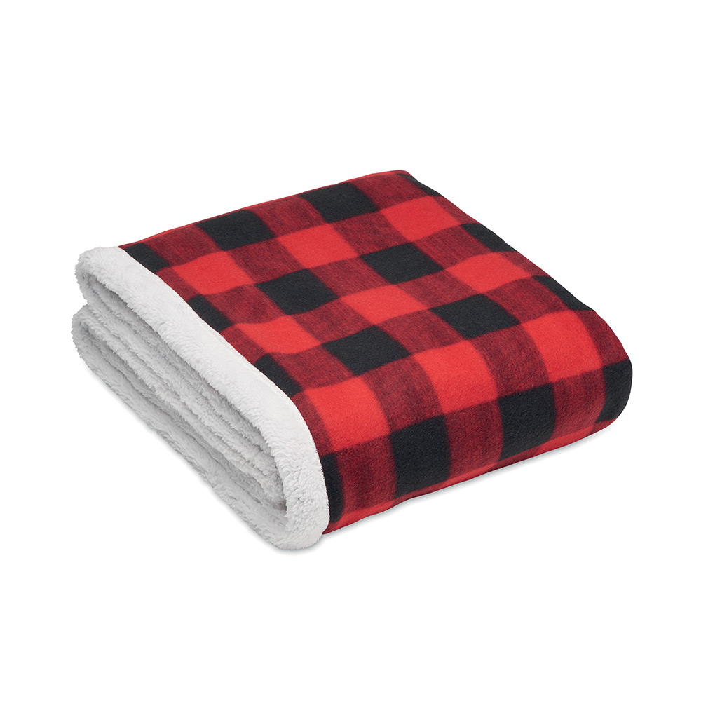 Sherpa-Lined Fleece Blanket 5