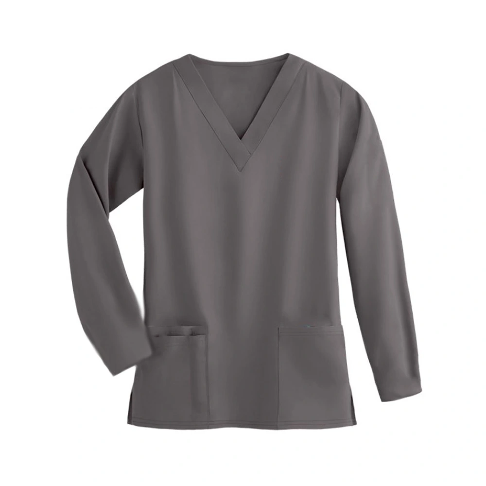 Full Sleeve Unisex Medical Scrub Suit – Grey