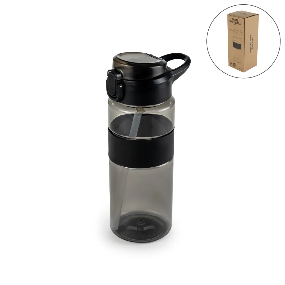 Eco-friendly Sports Bottles with Straw, 700ml in rPET Material 5