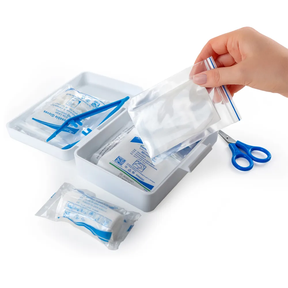 First Aid Kit Set, 16 Essential Items in White Box 6
