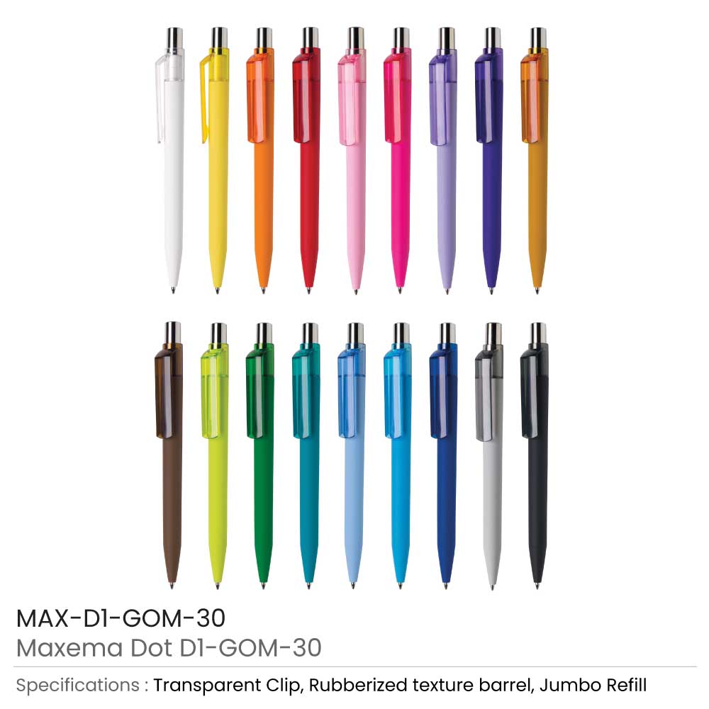Maxema Dot Pen Transparent Clip 19