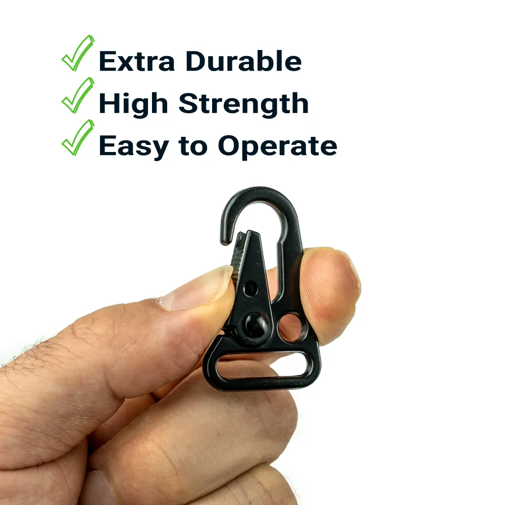 Sling Snap Carabiner Hooks in Black Matt Finish 6