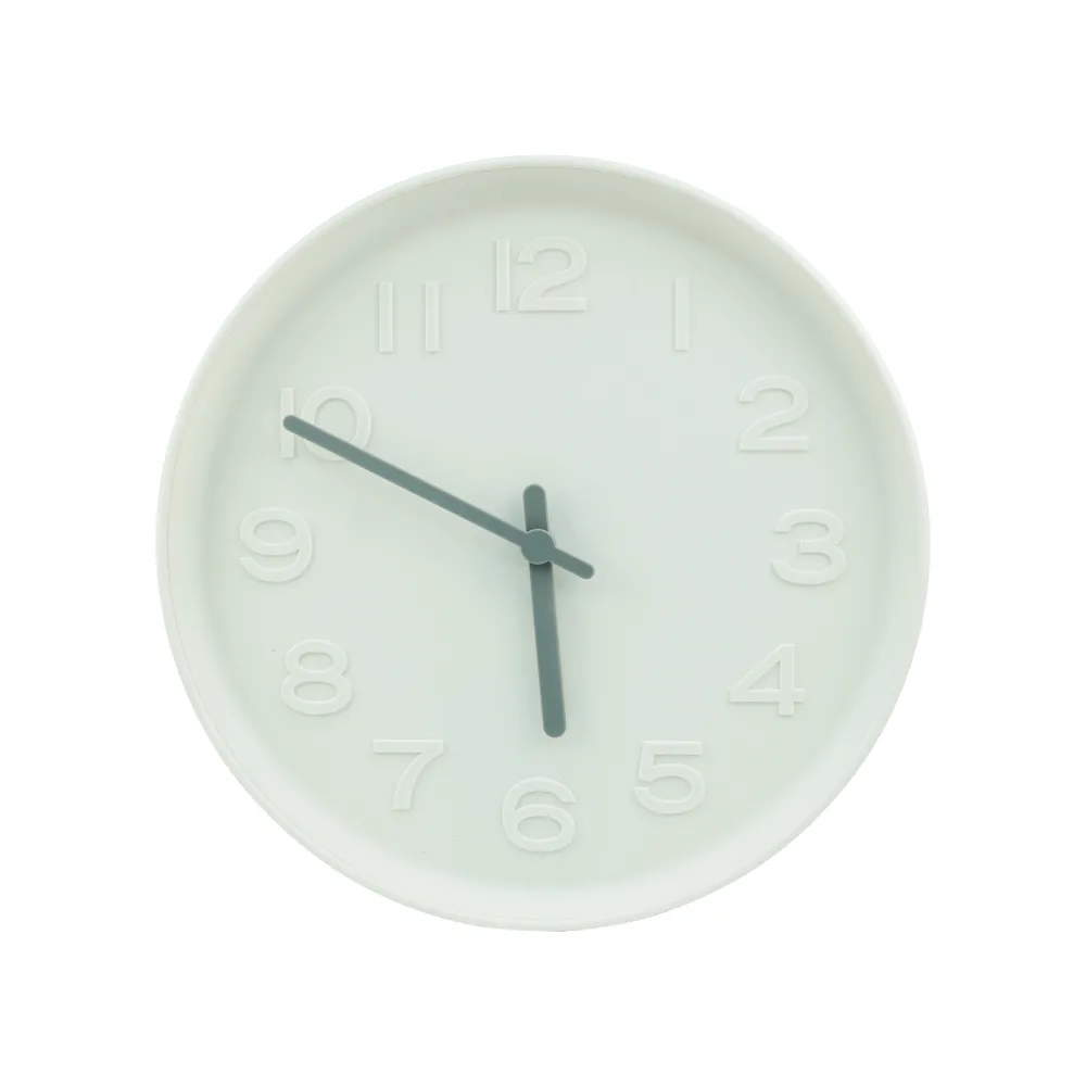 Round Analog Wall Clock in Matte Finish White Color