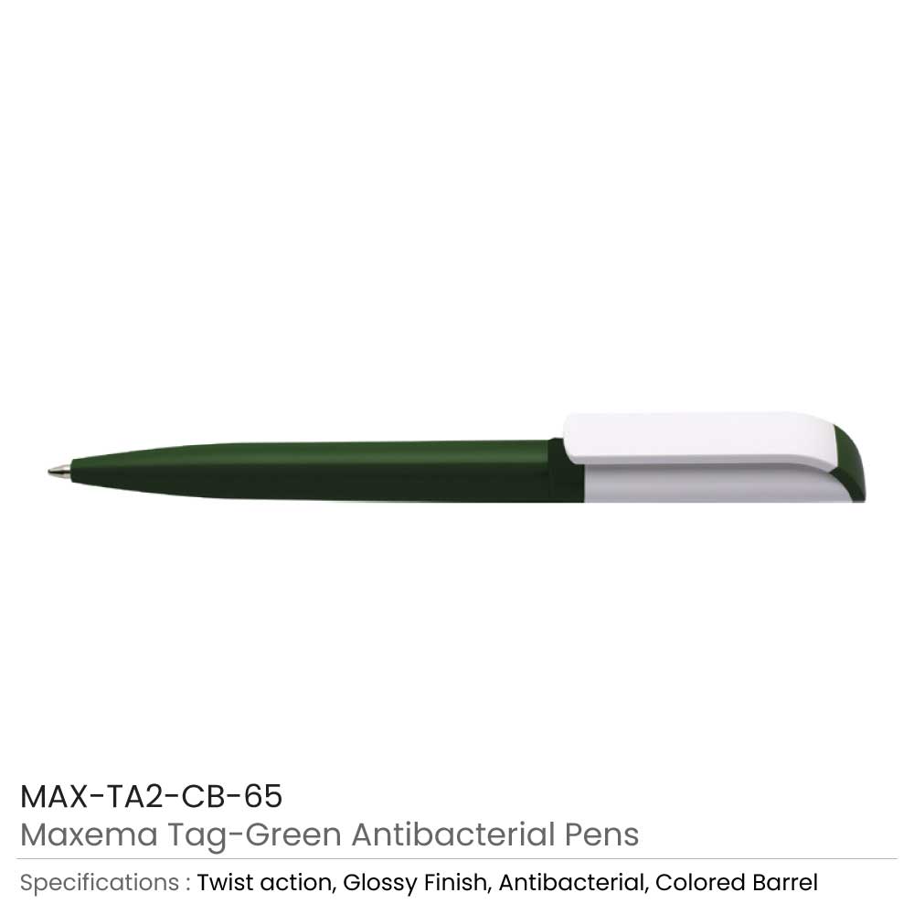 Maxema Tag Green Anti-Bacterial Pens  4