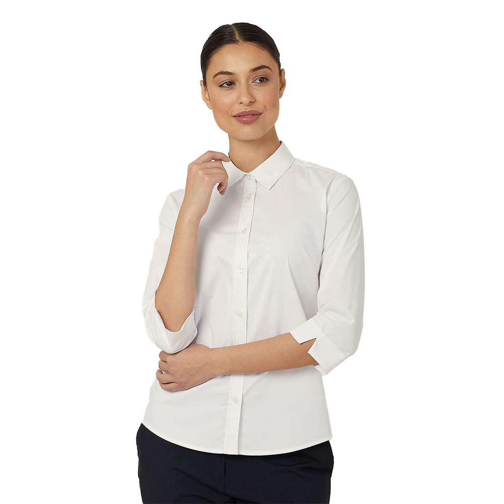 Women's 3/4 Sleeve Shirt - White