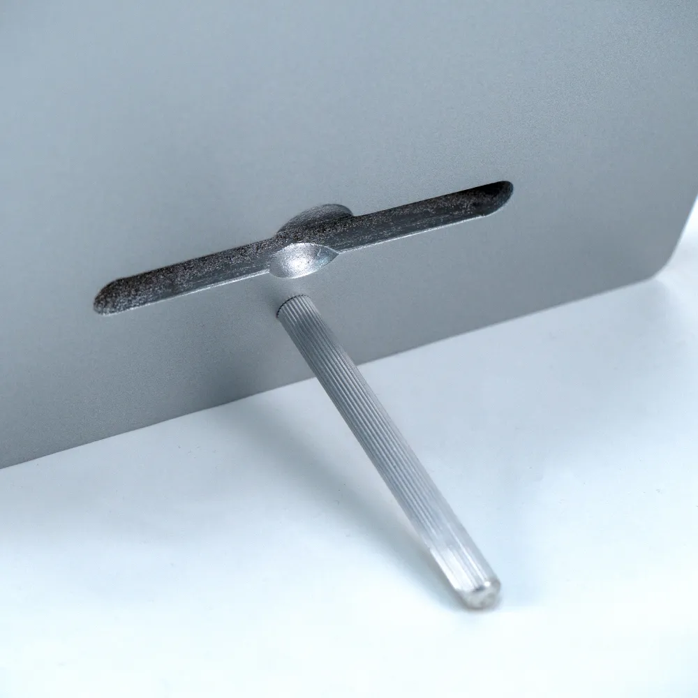 A4 Aluminum Award Plaques with Round Colored Plate and Stand 8