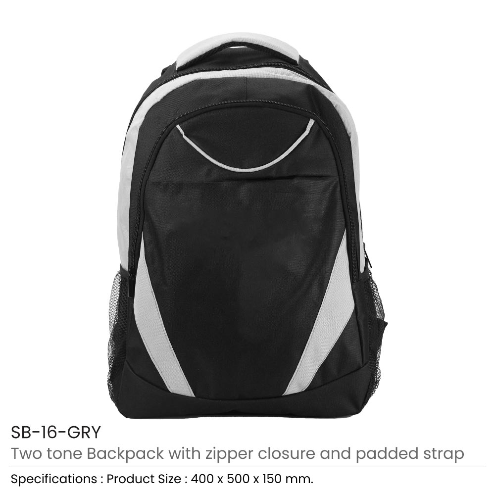 Two-toned Backpacks 600D Polyester Material 4
