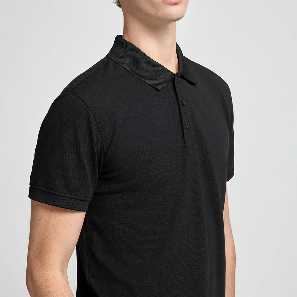 Men’s Solid Polo T-Shirt Black 7