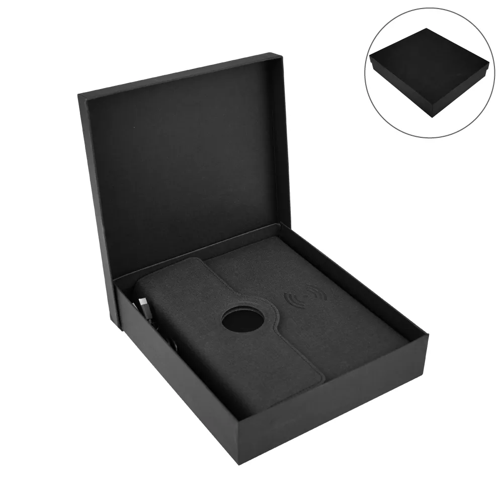Powerbank Portfolio Notebook, 8000mAh, 15W Fast Wireless Charging thumbnail 1
