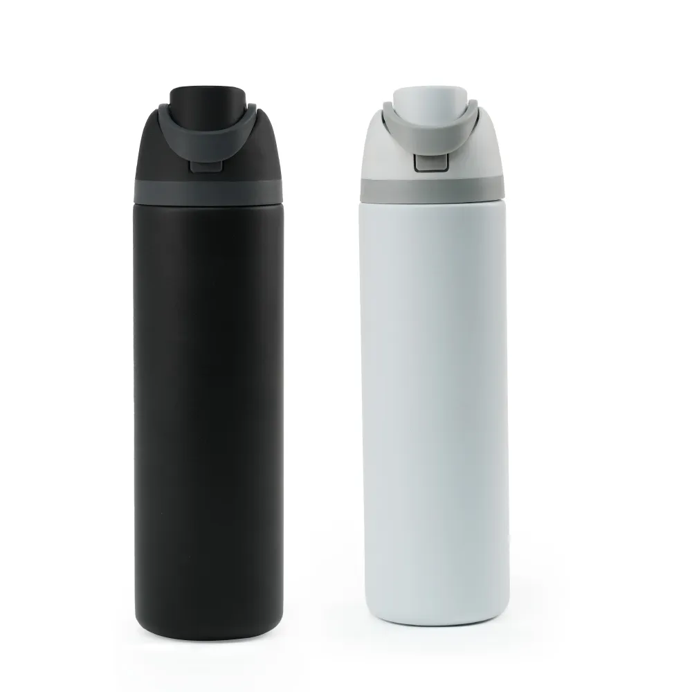 SS Bottles with Straw & Push Button Lid – Double-Wall Vacuum, 1Liter 3