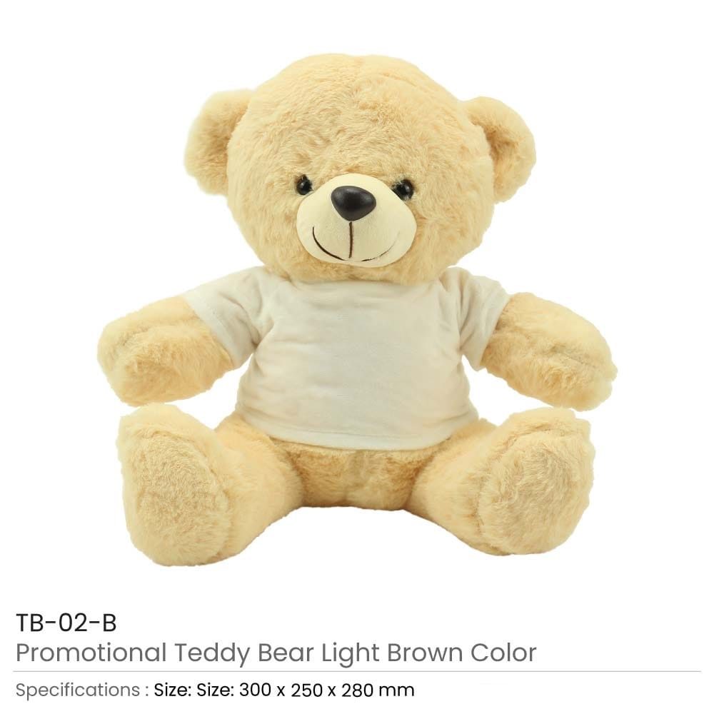 Promotional Teddy Bear Toys with Printable White Tshirt 2