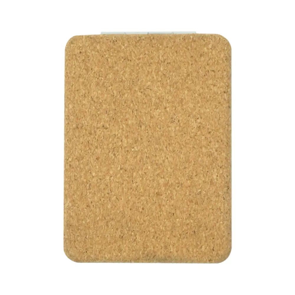 Rectangle Pocket Mirror, Double-Sided Foldable with Cork Finish Cover 6