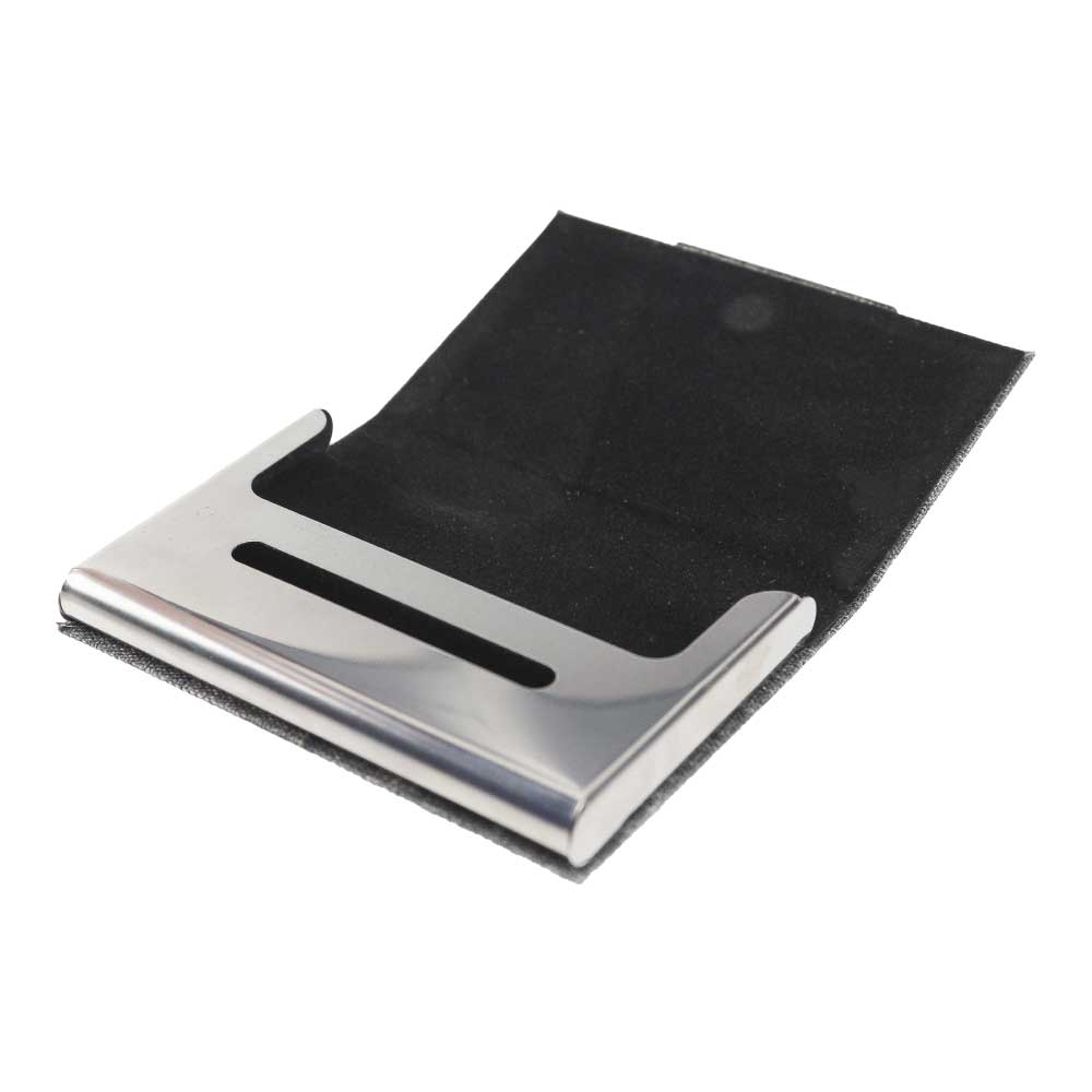  RPET & Chrome Metal Business Card Holders, Cards Hold 20Pcs 3