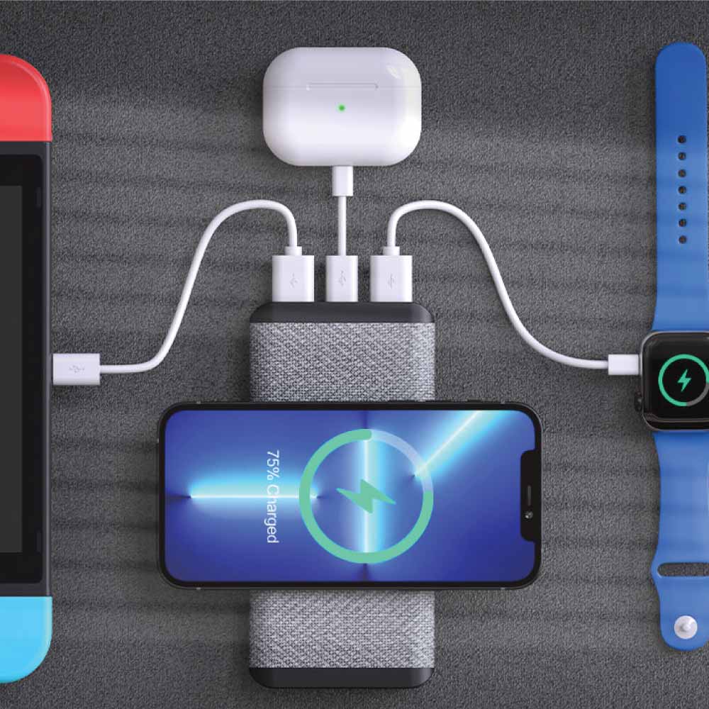 Dorniel Fast Wireless Powerbank 15W 10K mAh & Light-up Logo  8