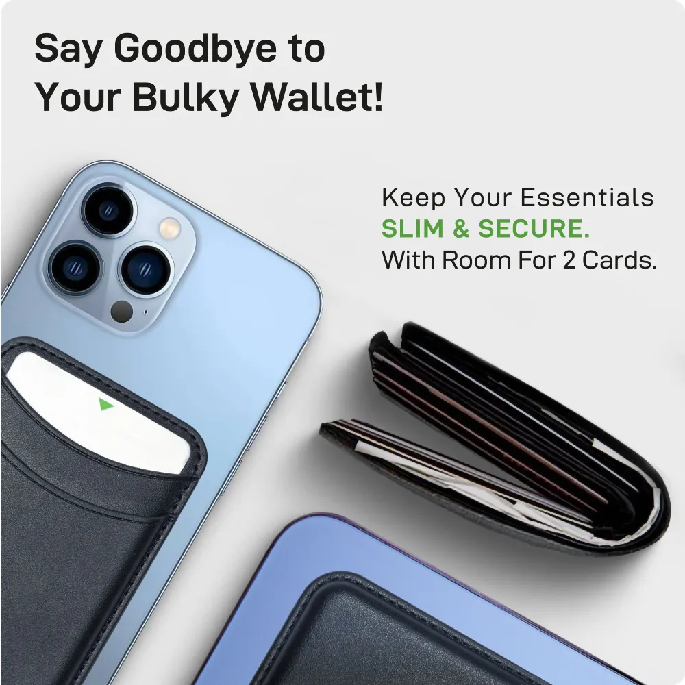 MagSafe Phone PU Leather Wallet Card Holder – PU Leather 4