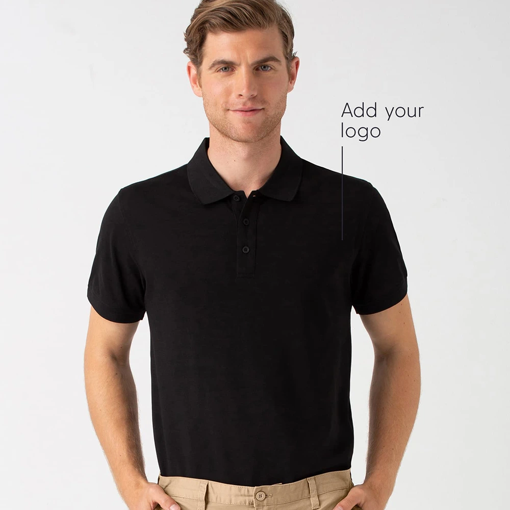 Men’s Solid Polo T-Shirt Black 4