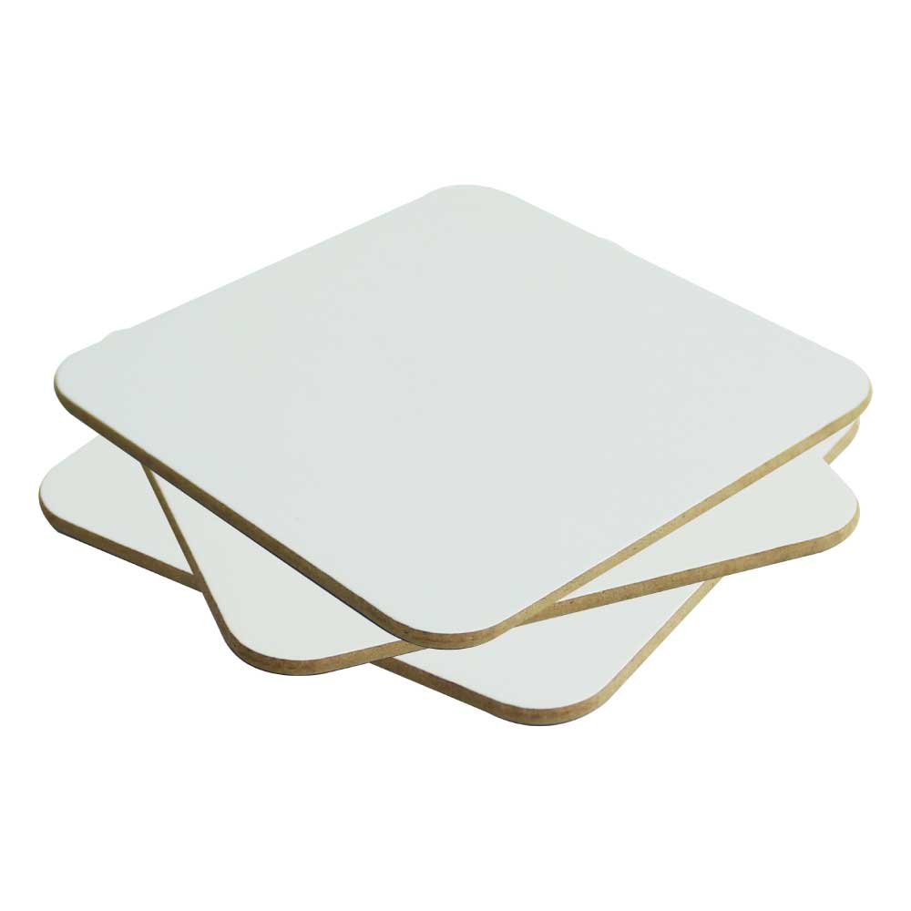 Hardboard Tea Coasters Size: 9 x 9 cm 1