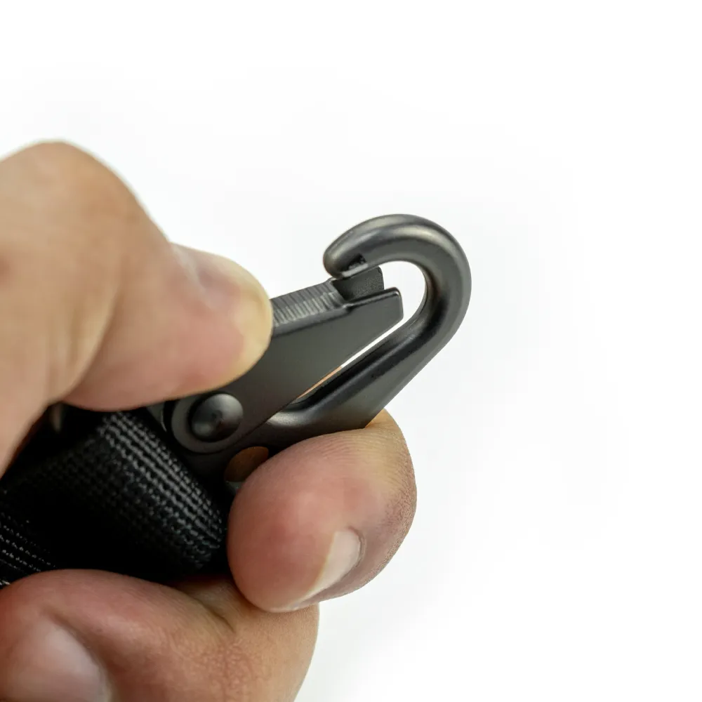 Laserable PU Leather Keychains with Sling Snap Hook 6