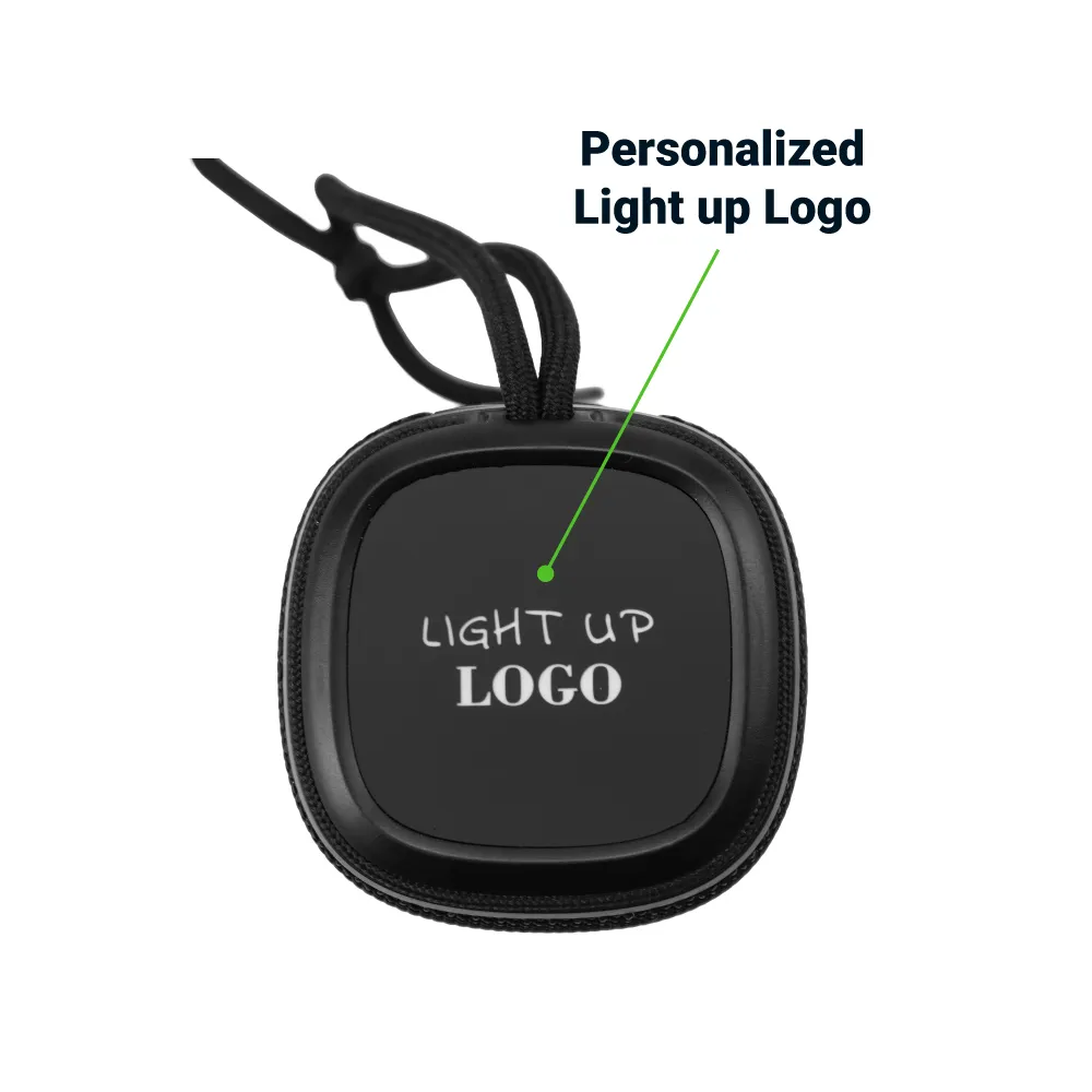 Portable Bluetooth Speakers, Light-Up Logo, Hands-Free Call with Lanyard 3