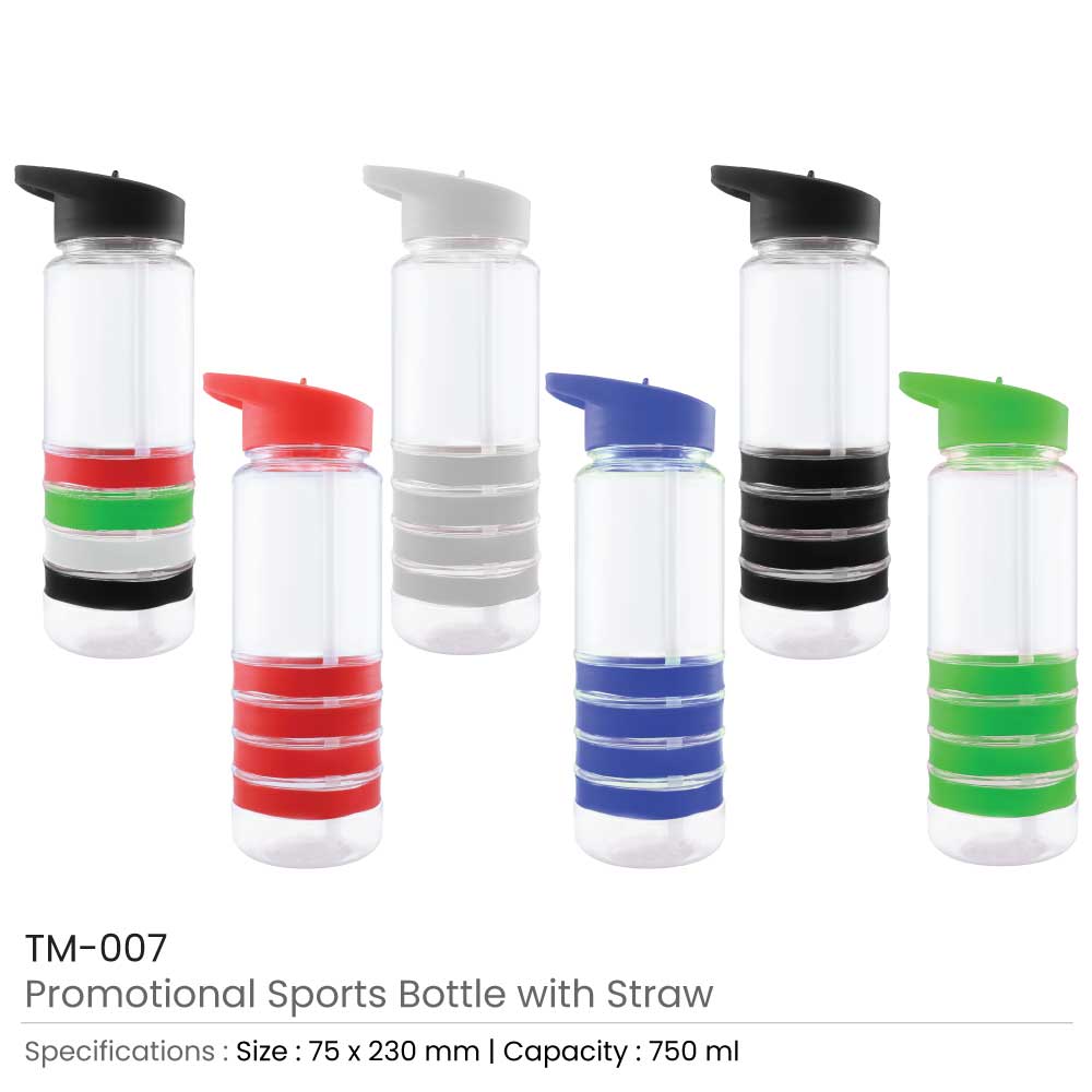 Sports Water Bottle with Straw 3