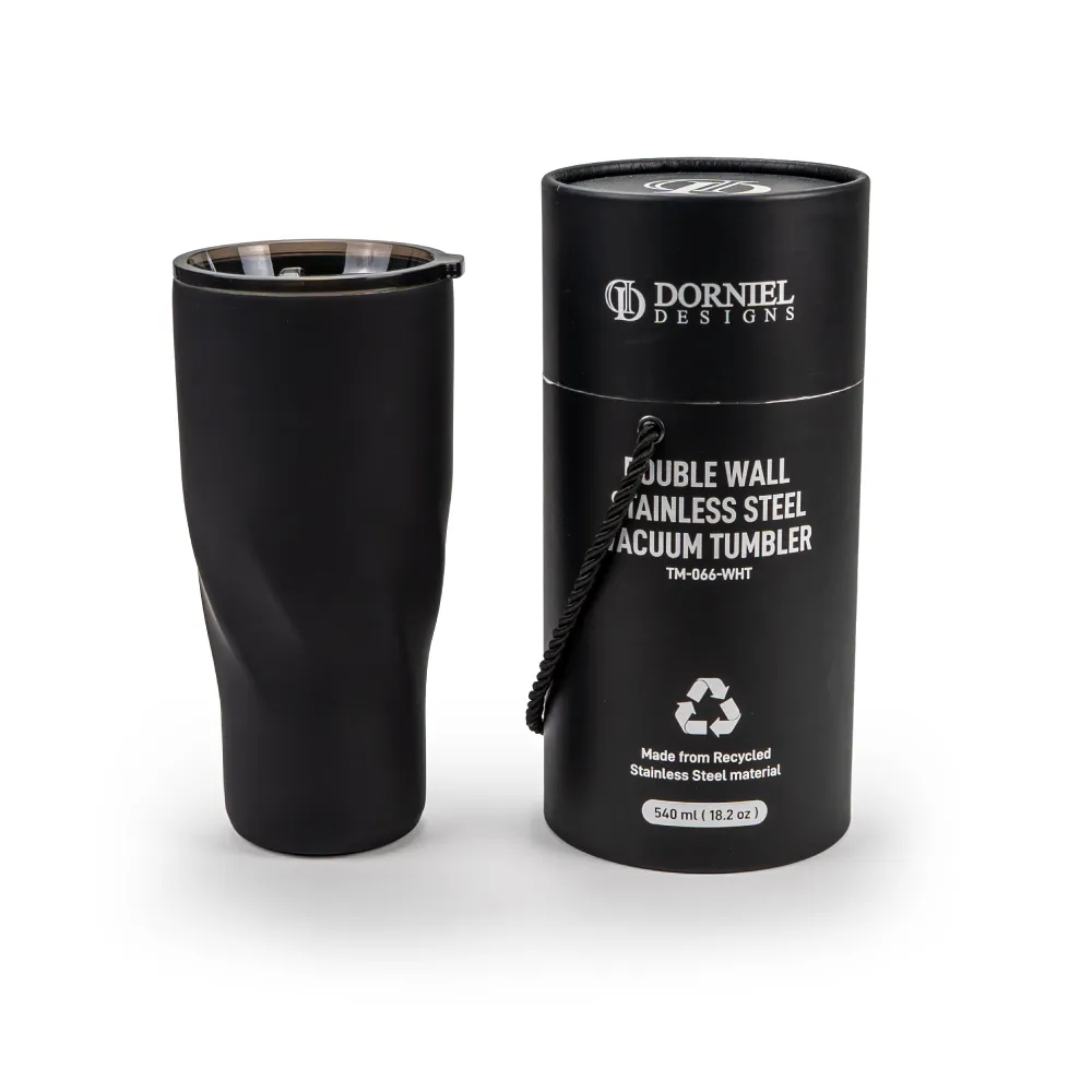Dorniel Designs Tumblers, Transparent Lid, Recycled Stainless Steel, 540ml 3