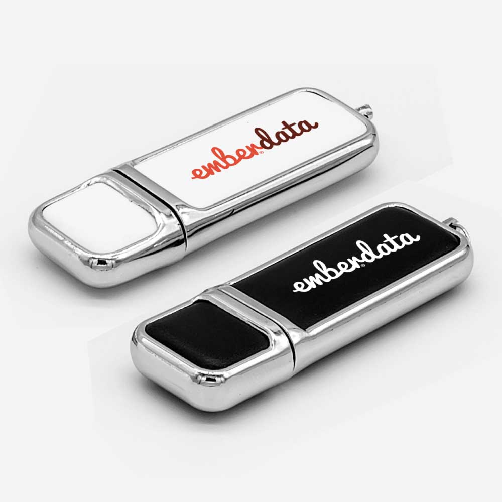 USB Flash Drives Leather with Chrome 5