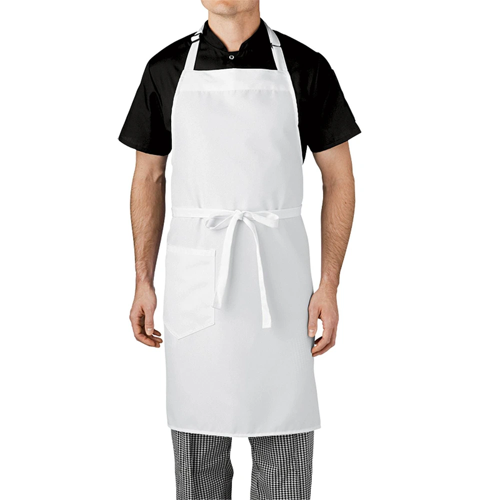  White Chef Apron / Bib (Single Pocket)