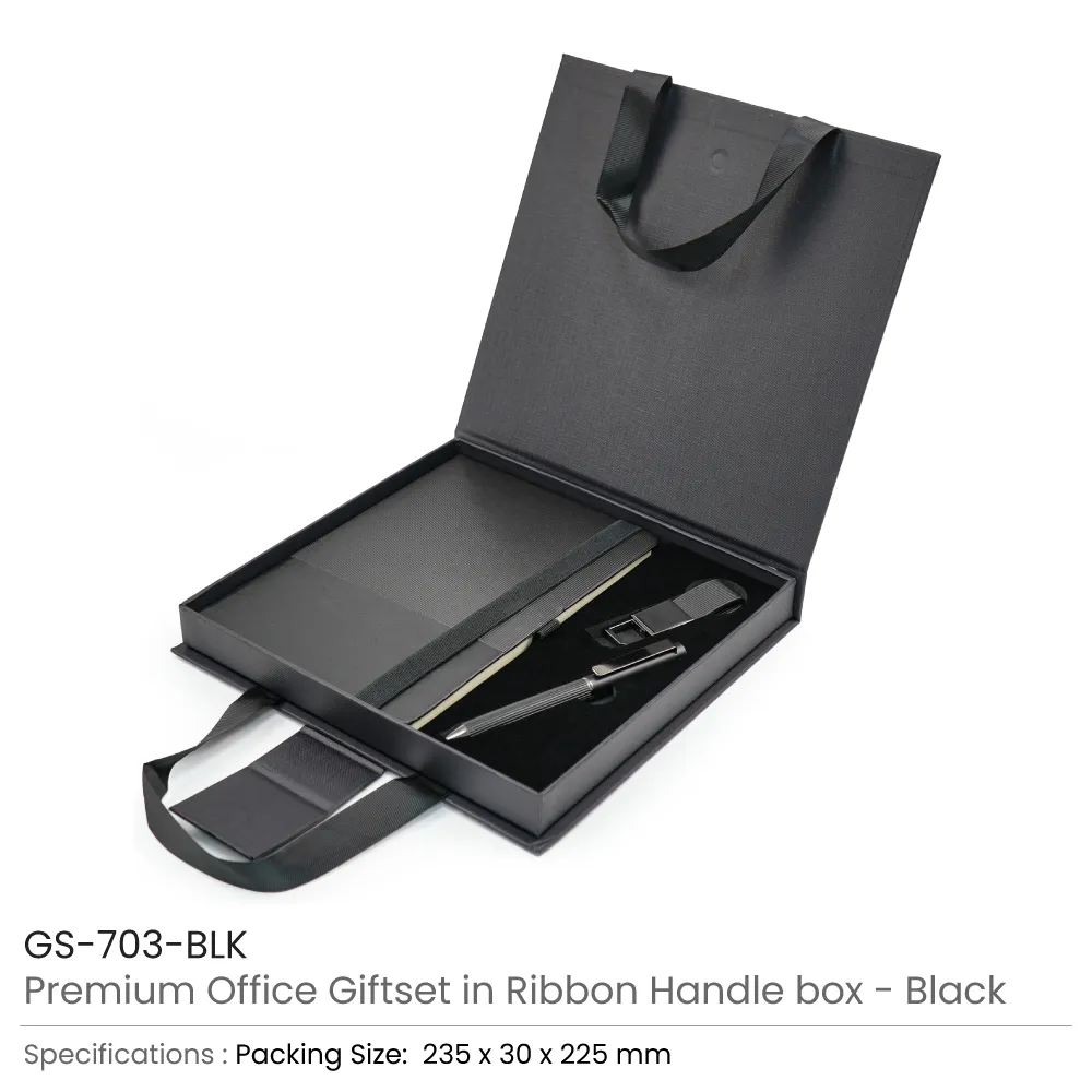 Premium Office Gift Set with Ribbon Handle Box 4