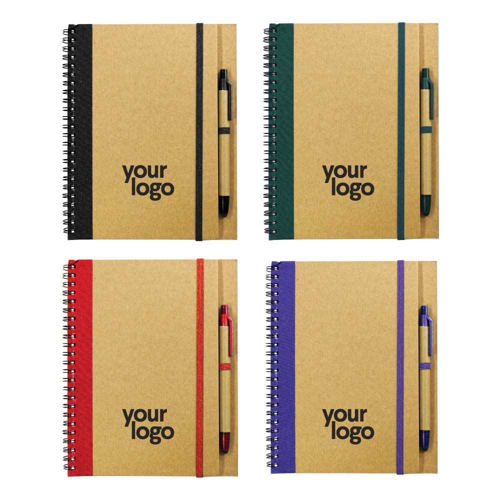 Recycled Notebook with Pen 7