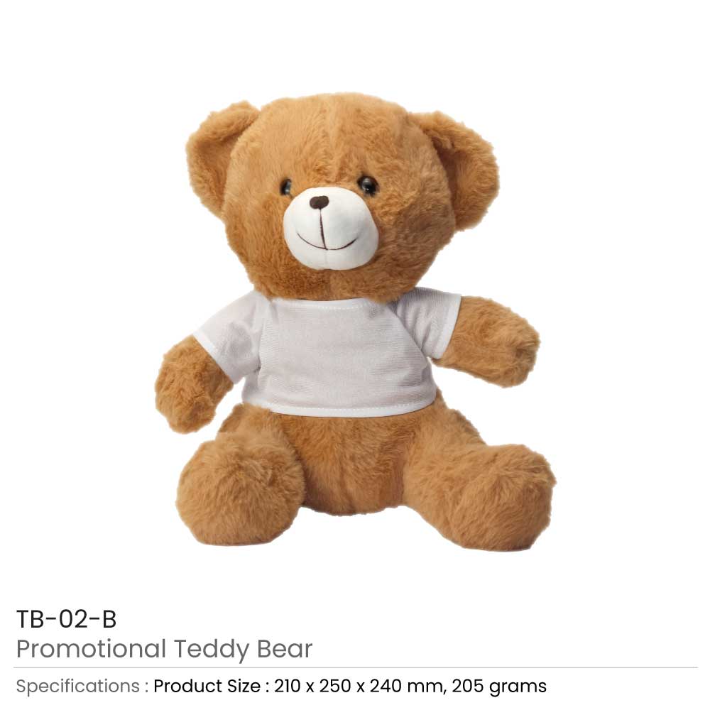  Promotional Teddy Bears Toys with Printable White Tshirt 7